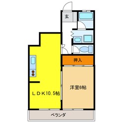 ハイツ河田の物件間取画像